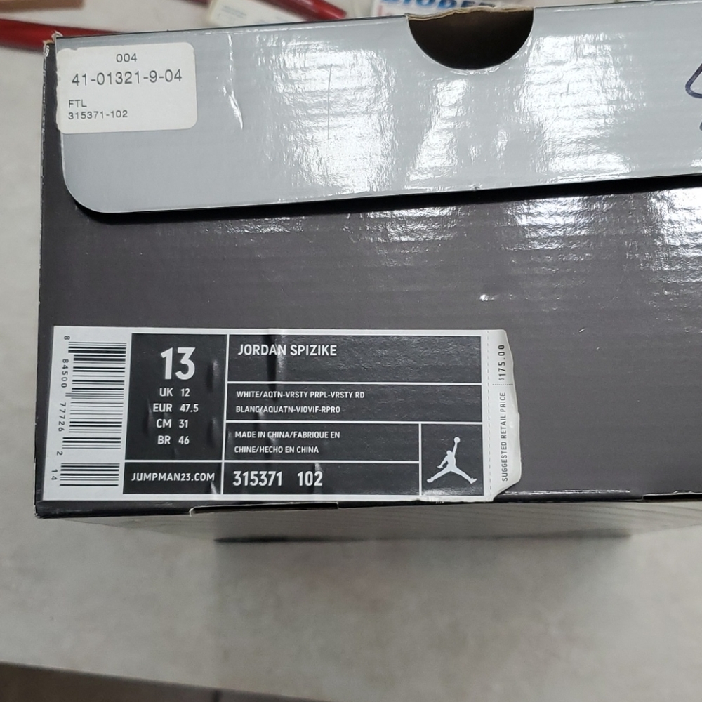Jordan spizike grape size 13 used 1 time